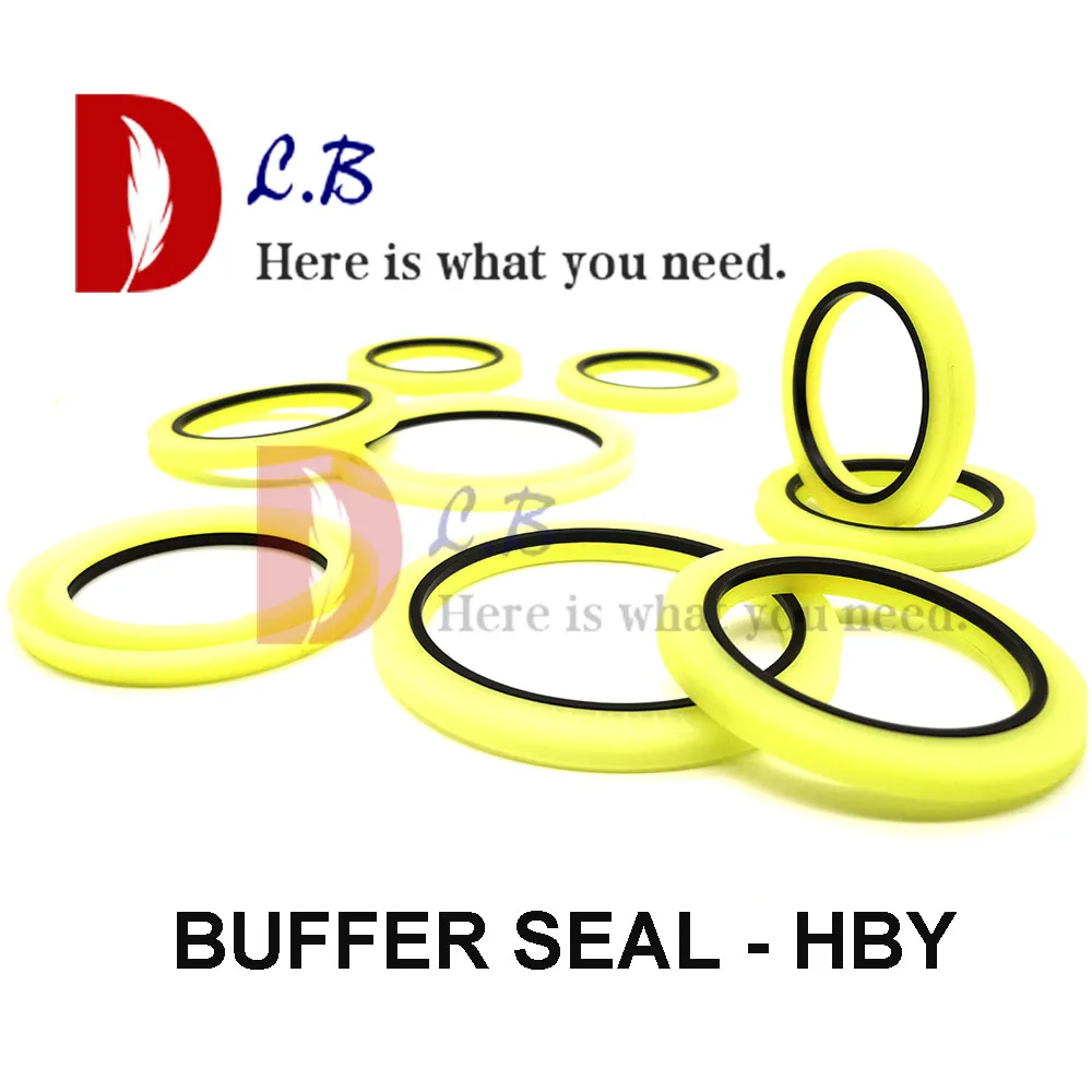 PU and Nylon Low Pressure HBY Rod Buffer Seal with Anti-Extrusion Ring-DMS  Seal Manufacturer