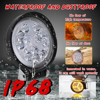 

Replacement Work Lights White Round Spot/Flood Lamp Accessory Parts 2x