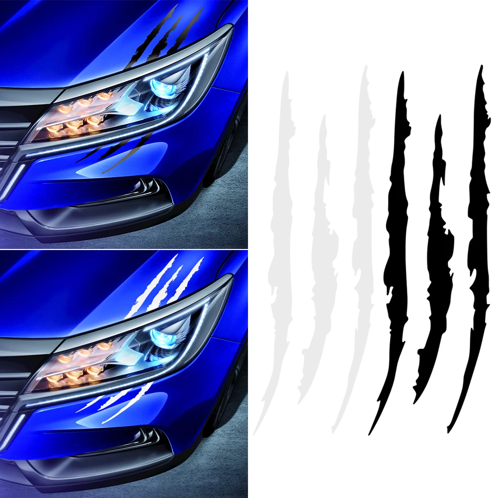 Полоска от царапин для автомобильных фар наклейка коготь toyota auris reno megane 2 focus fabia kia