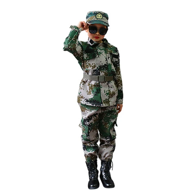 Conjunto De Ropa Para Niños Chamarra + terousers + Gorra + Cinturón  Uniforme Militar De Halloween Adolescente Camiseta De Combate Traje De  Ejército De Alta Calidad \