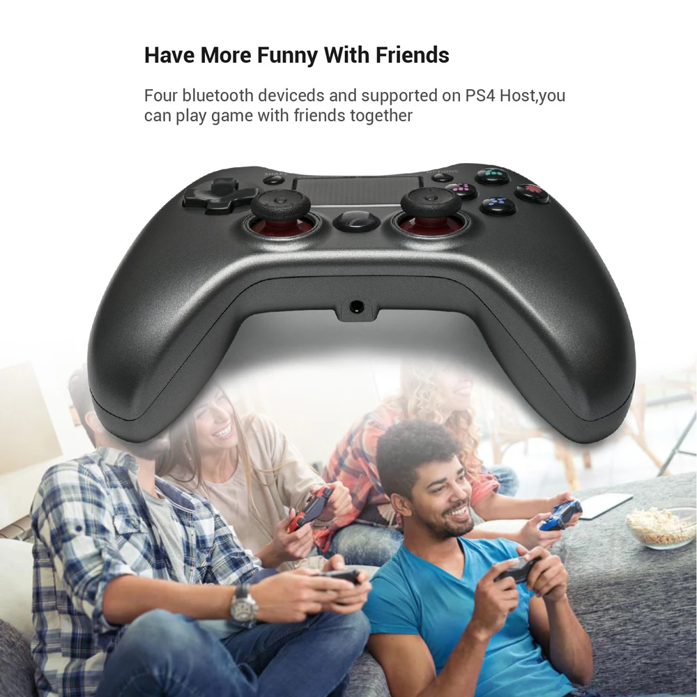 10 шт. беспроводной Bluetooth для PS4 Геймпад ABS сенсорный экран двойной шок двойная вибрация игровой джойстик контроллер для PS4