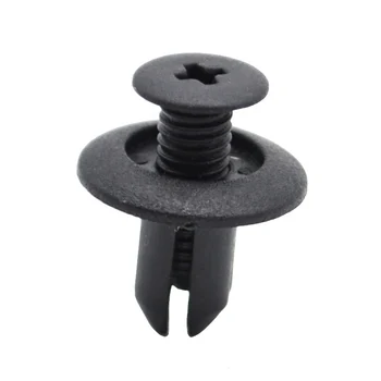 

Fender Fastener clips Plastic Cars Accessory Replacement Black Decor 100pcs 8mm Hole Door Rivet Lined
