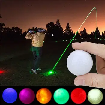 

1Pc Electronic Bright LED Lighting Golf Ball Dark Night Sport Practice Training