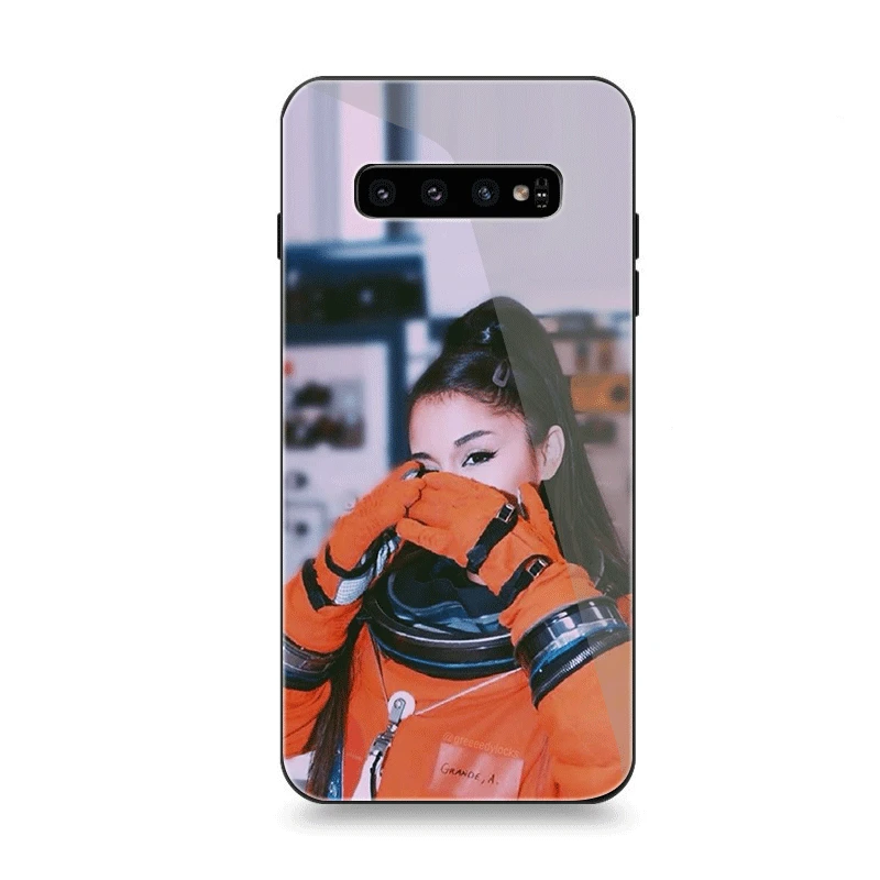 Чехол для телефона Стекло для samsung A70 A50 A30 A40 A20 A60 A10 S7 край S8 S9 S10 Plus Note 8 9 крышка певица Ариана Гранде прекрасный - Цвет: G3