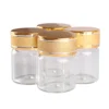 24 pieces 15ml 30*40mm Glass Bottles with Golden Frosted Caps Transparent Glass Perfume Bottle Spice Bottles Spice Jars 5