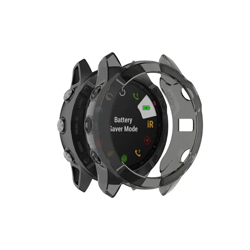 Мягкий прозрачный защитный чехол из ТПУ для GARMIN Fenix 6X Watch