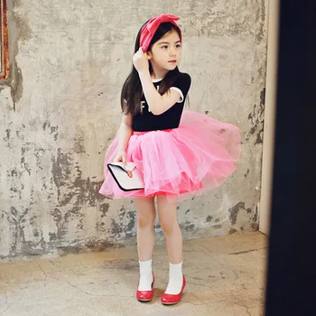 

Kids Girls Princess Dress Evening Party Wedding Birthday Tulle Tutu Dresses Summer Baby Girl Clothes