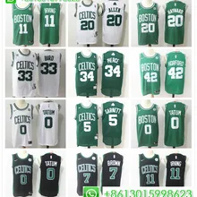 Мужская футболка Boston Gordon hayard Kyrie Al Horford Jayson Tatum Jaylen коричневый Пол Пирс Кевин Гарнетт Рей Аллен