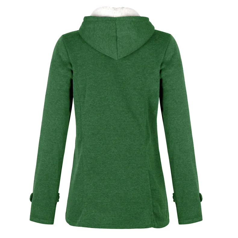 Autumn Winter Cotton Long Woman Hooded Coat Jacket Plus Velvet To Keep Warm Outwear Maternity Wear O-neck Women Coat S-5XL