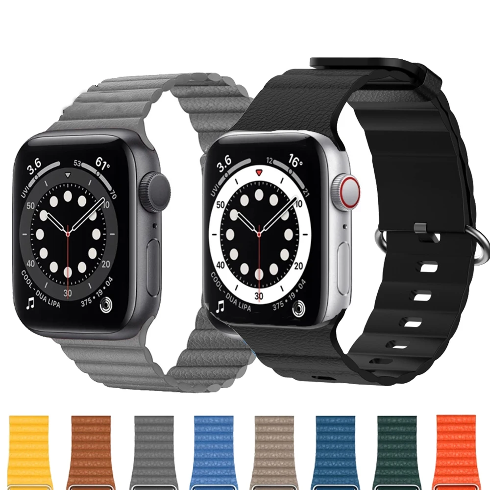 

Band For Apple Watch 6 5 4 3 2 1 42mm 38mm 40MM 44MM silicone Watchband Bracelet Strap for iWatch Series accessories