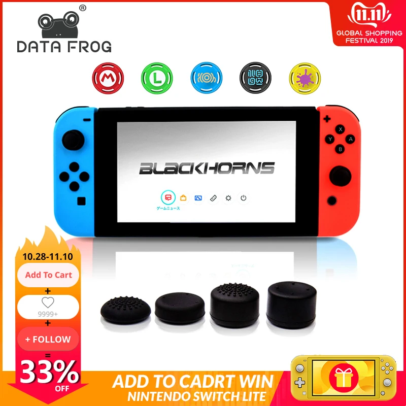 

Anti-Slip Silicone Thumb Grips Thumb stick Caps Case For Joy-Con Controller Analog Cover For Nintendo Switch Console