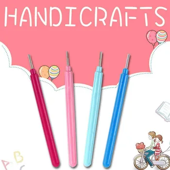 

Slotted Paper Quilling Pen Multi-Colored Paper Flower Rolling Curling Needle For Art Craft DIY Cardmaking Tools