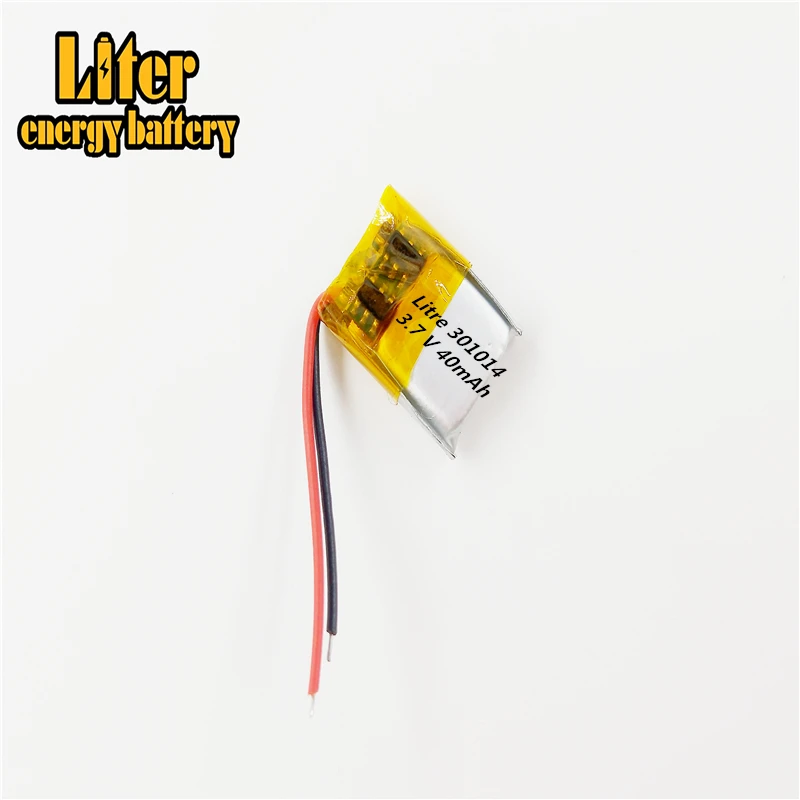 Li-po 301014 3 7 V 40mAH MP3 MP4 MP5 маленькие игрушки полимерная литиевая батарея Микро