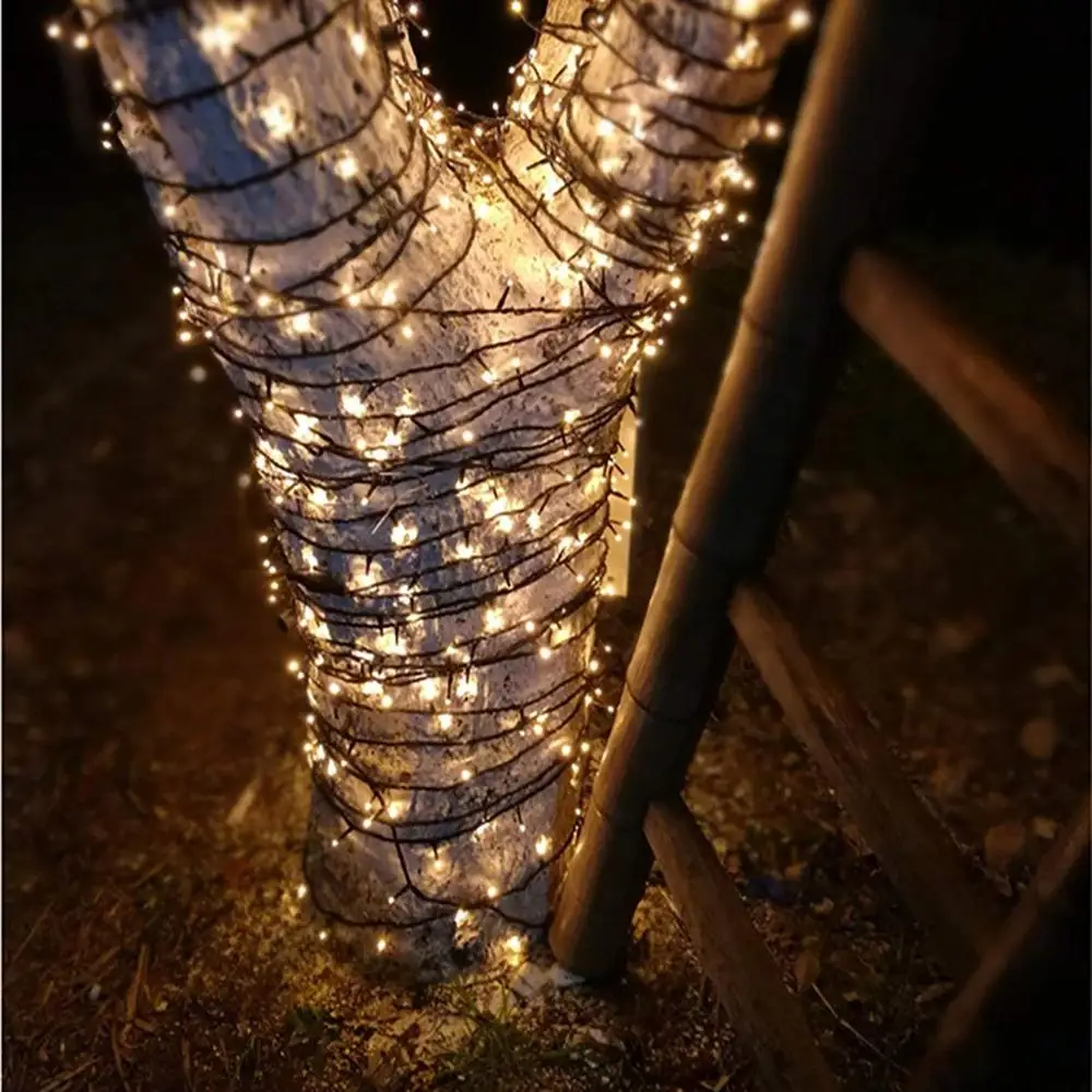 Светодиодный фонарь-Гирлянда для улицы, водонепроницаемый, 10 м, гирлянда для рождественской елки, сада, вечерние, для патио, праздника, Рождественское украшение