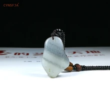 CYNSFJA New Rare Real Certified Natural Chinese Hetian Seed Jade Amulets Raw Stone Jade Pendant High Quality Best Birthday Gifts