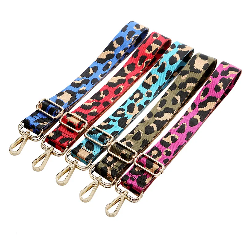 

Adjustable Bag Strap Accessories for Handbags Leather Belt Wide Leopard Grain Straps For Crossbody Messenger Shoulder Bag Belts