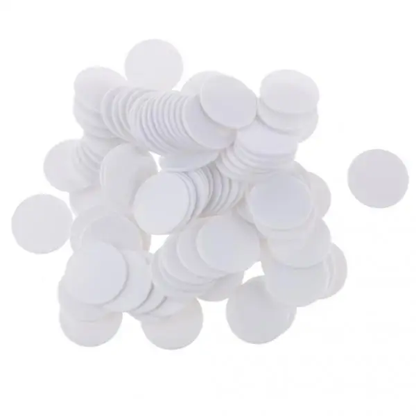 100pcs Casino Poker Chips Poker Game Board Game Chip DIY Craft 32mm White 100pcs Casino Poker Chips Poker Game Board Game Chip DIY Craft 32mm White