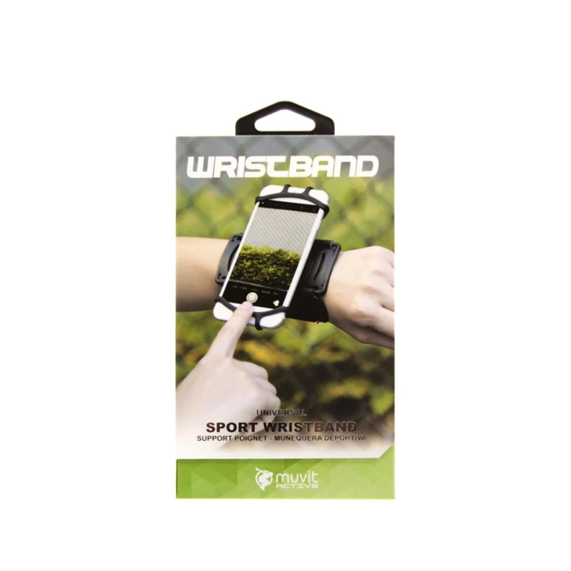 Muvit Active Universal Wristband Max 6"- Black