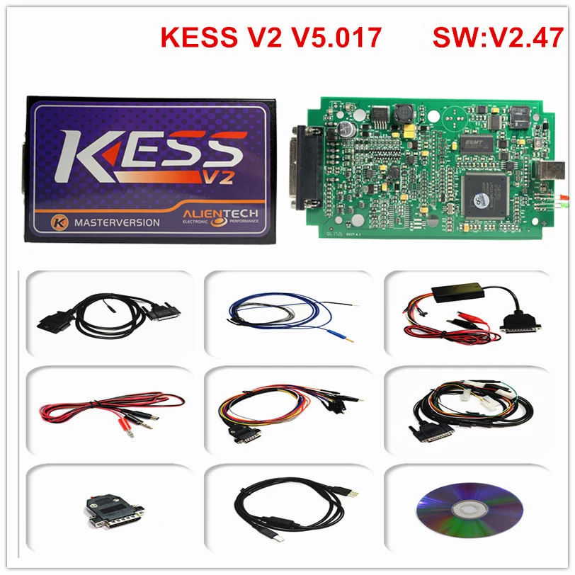 Новейший Программист ECU no tocken limited Green PCB Ktag V7.020 + Kess V2 V5.017 LED BDM Рамка Galletto v54 100 полный
