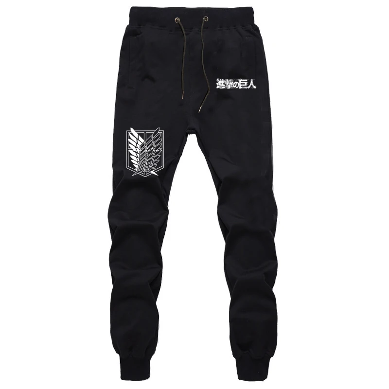 Anime Attack on Titan Scout Regiment Print Shingeki No Kyojin Trousers Casual Pants Cotton Pants Jogger Sweatpants Harem Pants