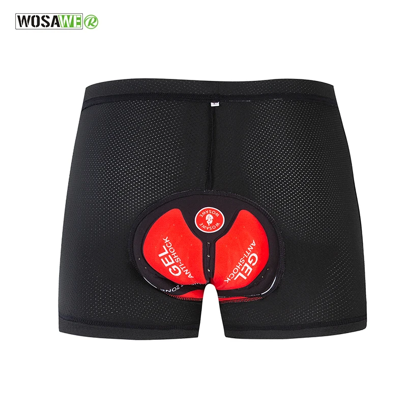 BC102 Underwear WOSAWE велосипедные шорты с гелевой подкладкой MTB противоударные велосипедные шорты для шоссейного велосипеда Ropa Ciclismo колготки для мужчин и женщин - Color: BC102 Underwear