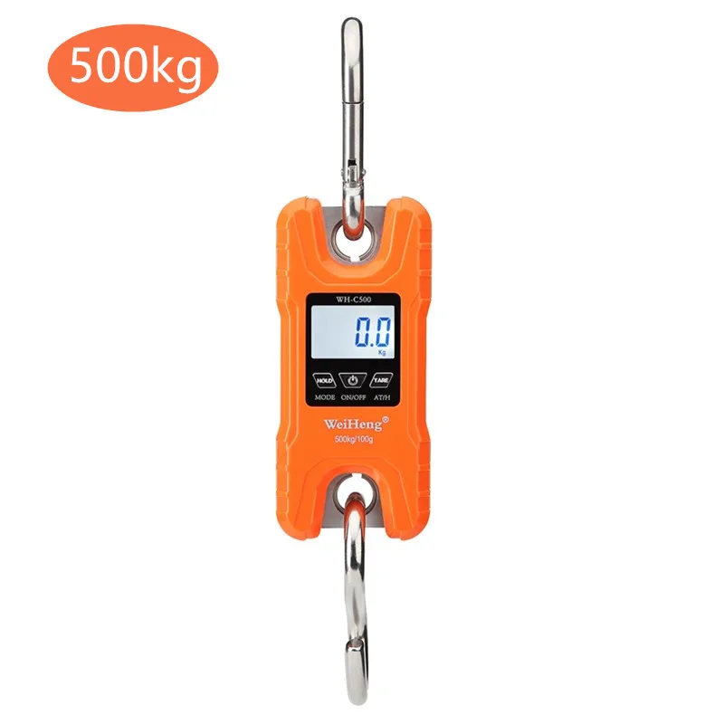 H 500kg Крановые весы весом 300 кг 150 кг/50 г 200 кг/100 г 500 кг/100 г сверхмощный подвесной крюк весы портативные цифровые из нержавеющей стали Скидка 40 - Цвет: H 500kg