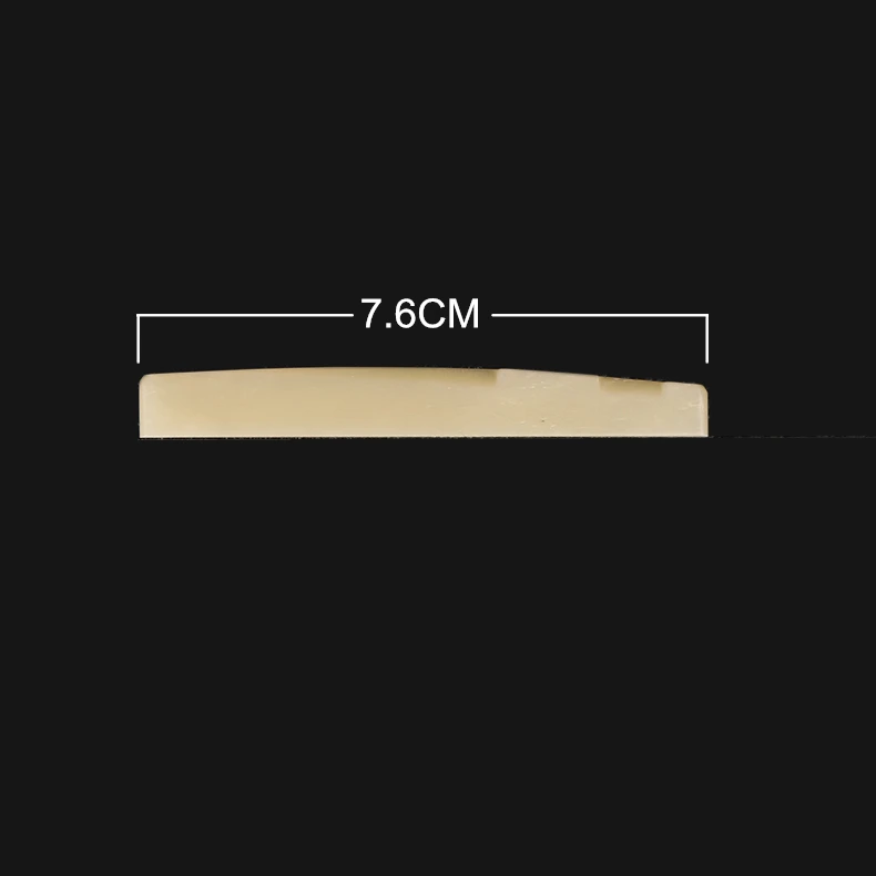 10x Guitar Unbleached Bone Saddle Compensated Luthier Nut Bridge 76x3x9mm (3
