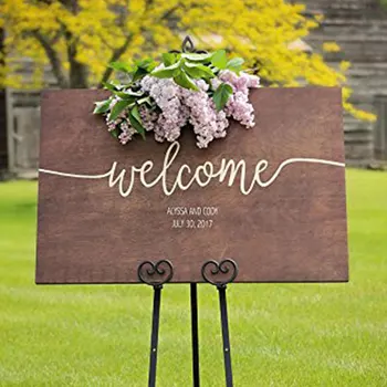 

Personalized Wedding Welcome Sign Rustic Wedding Decor Signage Welcome Wedding Sign Wedding Board Ceremony Welcome Entrance Sign