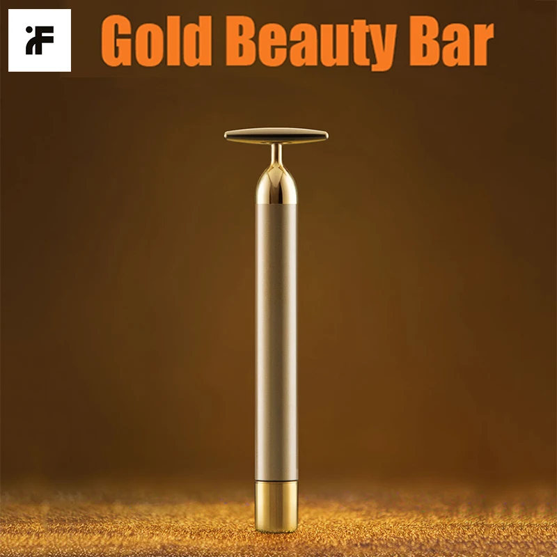Массажная головка inFace Gold Beauty Bar с позолоченным покрытием для лифтинга лица