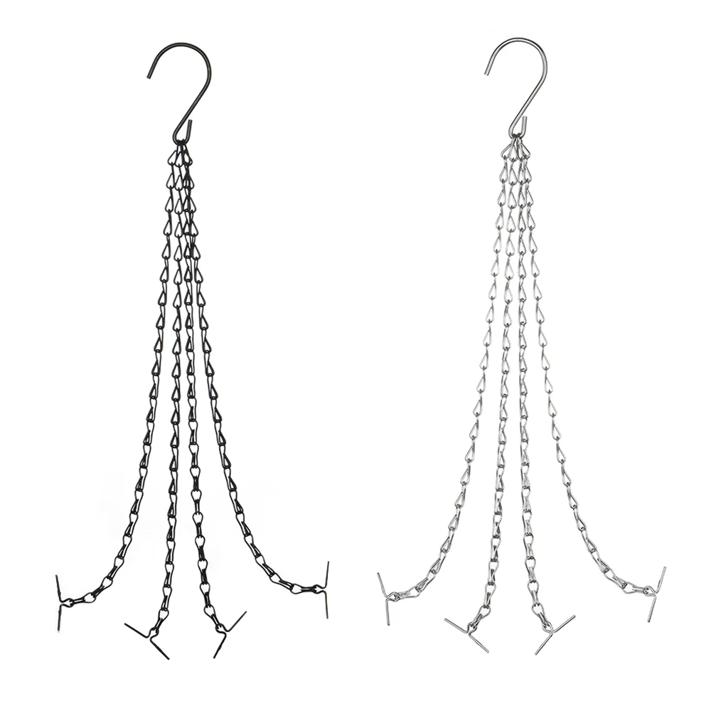 Flower Pot Hanging Basket Chain 1Pc Replacement Plant Hanger Iron Flower Pot Bird Feeders Hanging Basket Chain Other Ornaments flower pot plant hanger hanging basket organizer