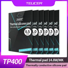 TEUCER Thermische Pad Weich Wärme Ableitung Silikon Pad CPU/GPU Grafikkarte Motherboard Silikon Fett Pad Multi-Größe 14,8 W/MK