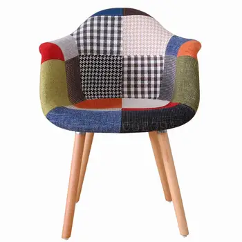 

Nordic Chairs Creative 100 Buims Single Cloth Art Leisure Soft Stools Back-to-back Lazy Computer Desks And Chairs