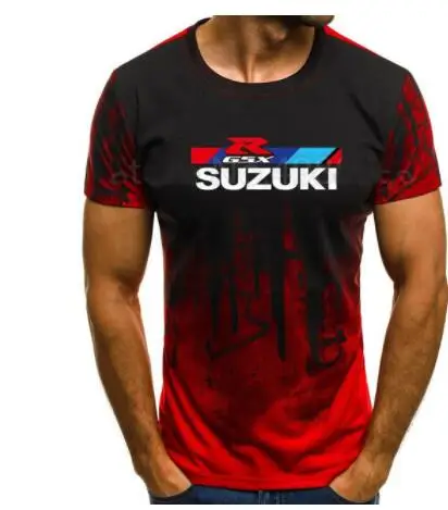 Новая летняя мода для Suzuki GSX R Gsxr Racing, Мужская черная футболка с коротким рукавом и принтом, топы с принтом, Мужская футболка с круглым вырезом K - Цвет: 4