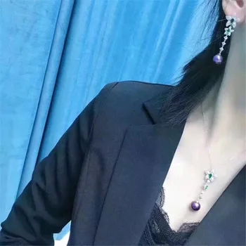 

DIY Pearl Earrings Settings pendant Base Suit accessories S925 Sterling Silver Women DIY Earrings Jewelry Findings