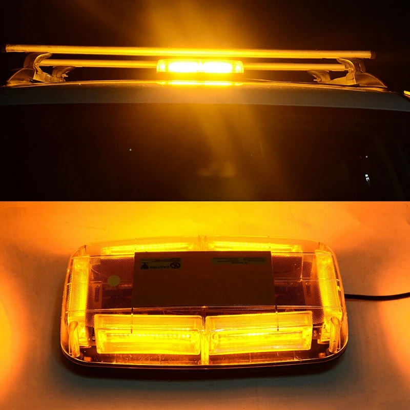 COB LED Amber Roof Top Emergency Hazard Warning Strobe Lights Bar | Автомобили и мотоциклы