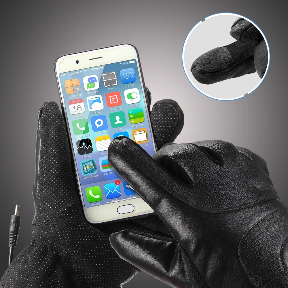 Новинка, перчатки для мотоцикла, водонепроницаемые, с подогревом, Guantes, Moto, сенсорный экран, на батарейках, для езды на мотоцикле, перчатки для езды, зимние