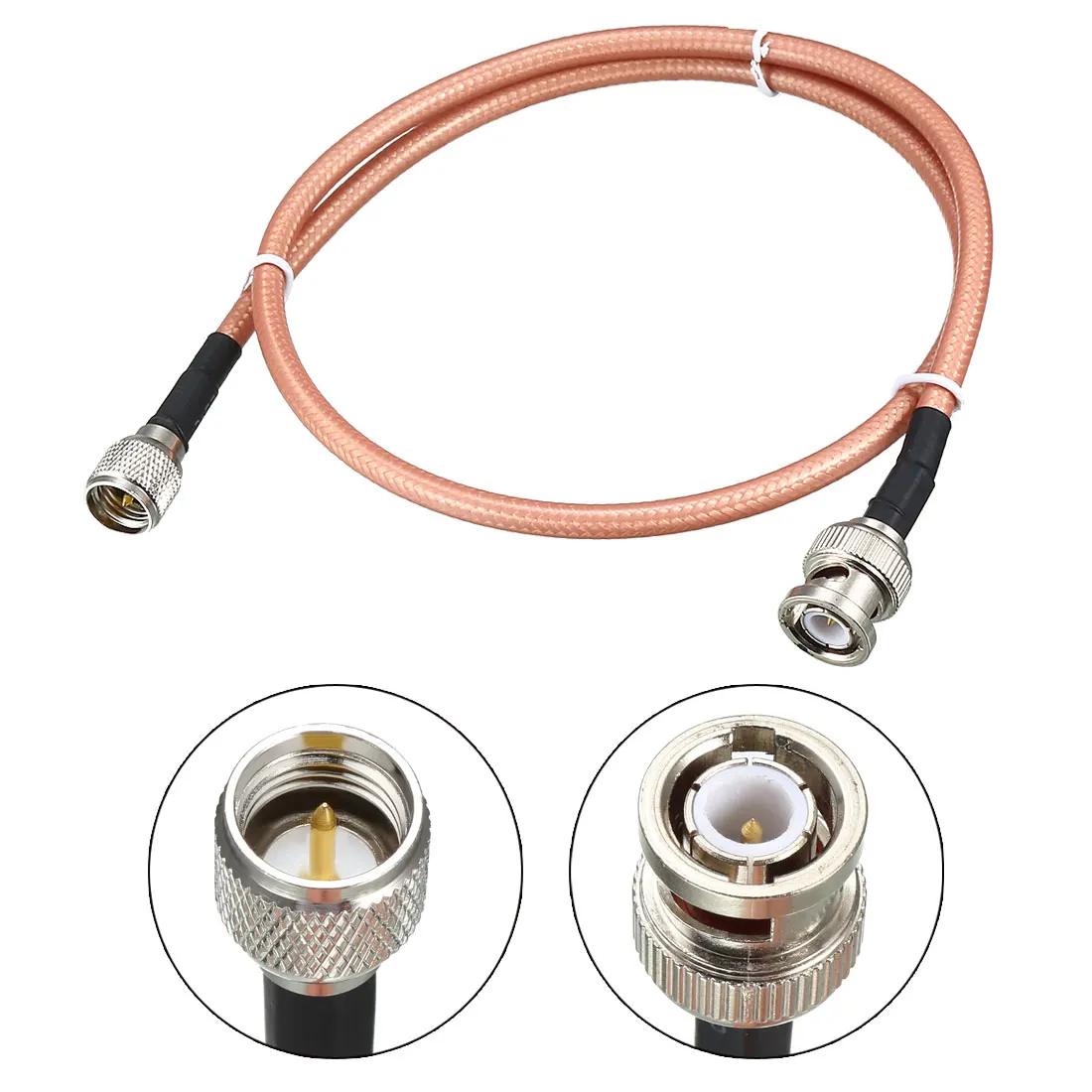 uxcell Low Loss RF Coaxial Cable Connection BNC Male N Male SMA Male Dual PL-259 UHF Male Mini UHF Male Coax Wire RG-142