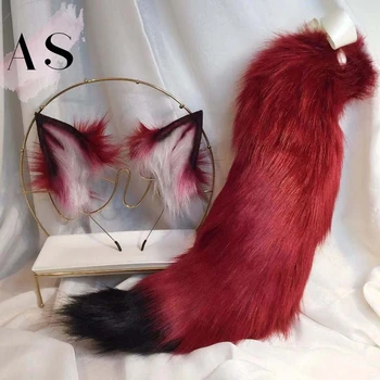 

New Hand-Made Blood Wolf Beast Ear Kc Simulation Beast Tail Wolf Ear Cat Ear Fox Ear Headband Cosplay
