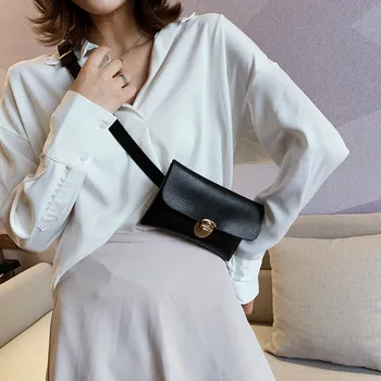 

Woman Waist Bag New Women Fashion Design Retro Serpentine Vintage Leather Funny Packs Crossbody Bags Chest Bag #15