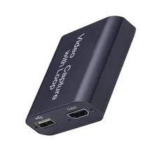 Karta przechwytująca 4K 1080P przechwytywanie wideo USB 2.0 wejście kompatybilne z HDMI karta przechwytywania wideo karta przechwytująca Grabber + wyjście pętli dla PS4 gra na żywo