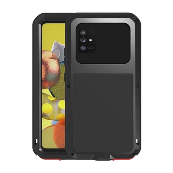 

Metal Armor Case For Samsung Galaxy A51 5g Case 360 Life Waterproof Shockproof Gollor Glass Metal Full Protection Cover Shell
