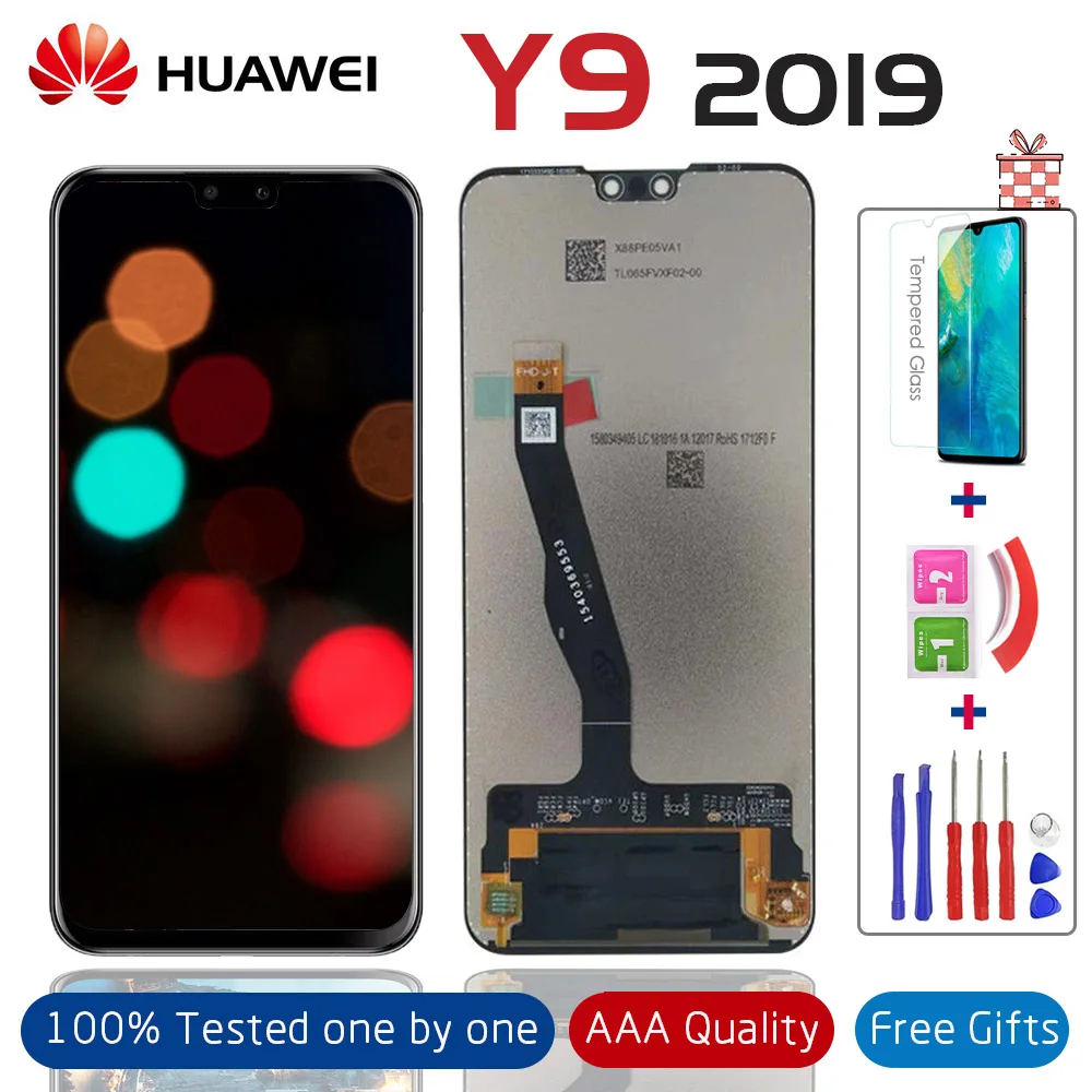 6 5 ''для huawei Y9 2019 ЖК-дисплей Дисплей кодирующий преобразователь сенсорного