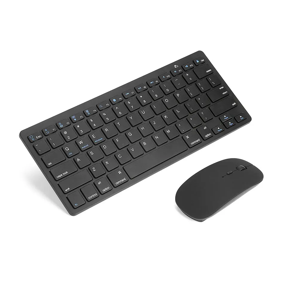 

Wireless Keyboard and Mouse Combo Bluetooth Power Saving Mini Multimedia Keyboard Mouse Set for Laptop PC Support Multi System