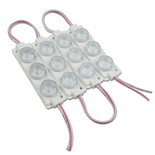 20 шт. SMD 2835 3 светодиодный 1 Вт впрыска светодиодный светильник с объективом RGB DC12V 73 мм* 20 мм IP65 CE автоматическое изменение цвета