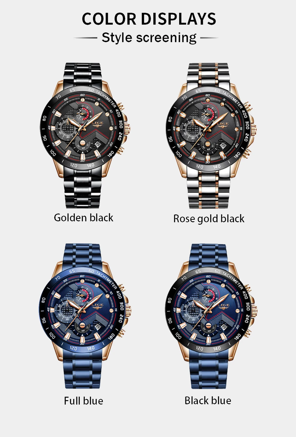 Relogio Masculino LIGE бизнес мужской роскошный бренд часов наручные часы из нержавеющей стали военные кварцевые часы мужские лучший подарок