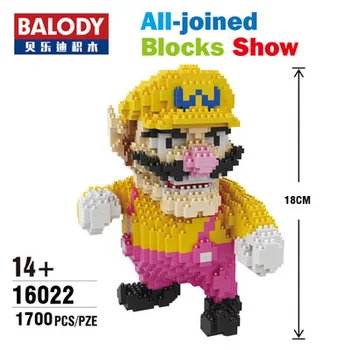 

1550pcs 16022 Wario Block Diamond Blocks Cute Cartoon Plastic Mini Building Toy Figures for Children Toys Lovely Gifts