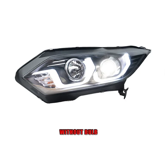 Автомобильный Стайлинг для Honda Vezel фары- светодиодный фонарь светодиодный drl H7 hid Bi-Xenon двойные линзы ближнего света - Цвет: without bulb version