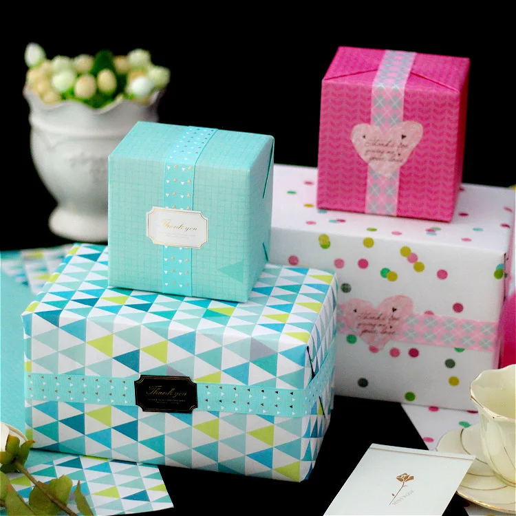 10pcs Double-sided Pattern Gift Wrapping Paper Craft Paper 70*50cm Birthday Gift Paper Bag Cover Paper