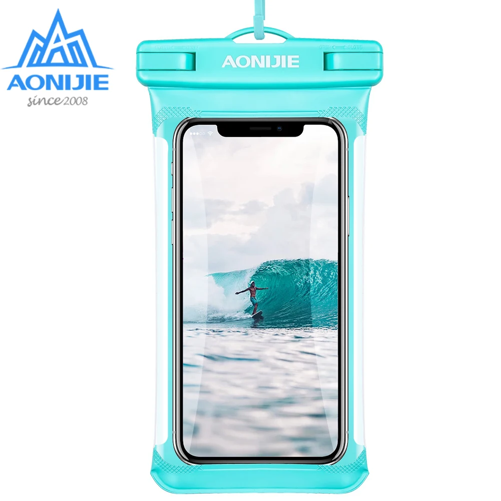 

AONIJIE Outdoors Full Screen Waterproof Bag Mobile Phone Shell Rain Touch Screen Walking Swimming Drifting Diving