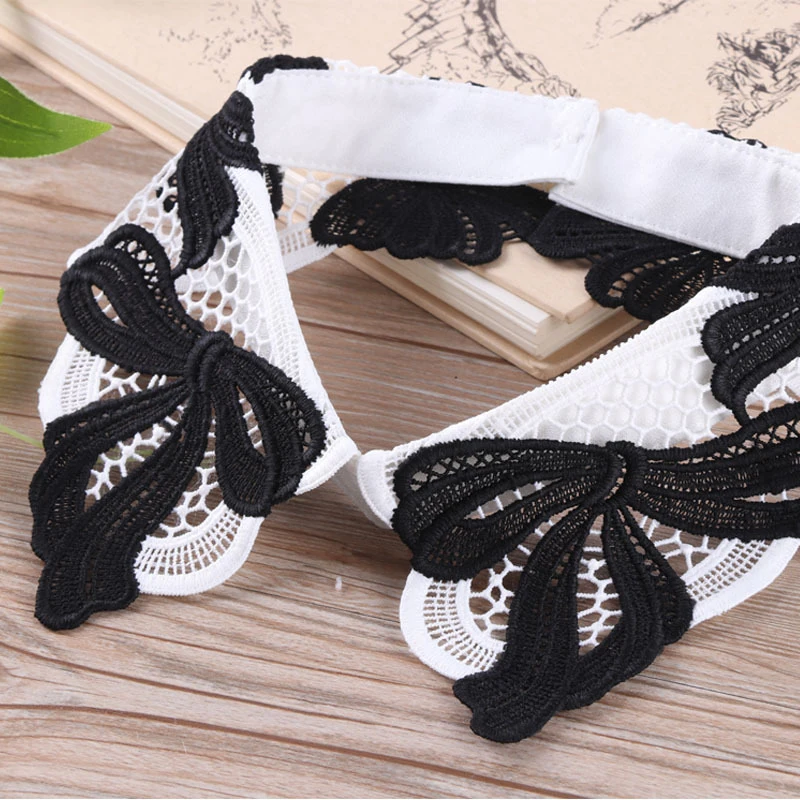 Женская Лоскутная рубашка с бантом и искусственным воротником, женская рубашка с жемчужинами на шее, блузка с отложным воротником и отстегивающимся воротником